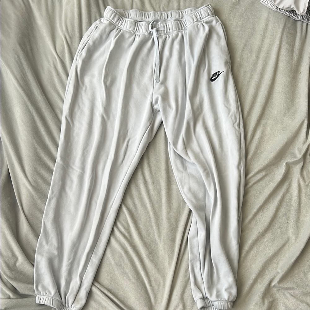 Nike White Jogger Pants